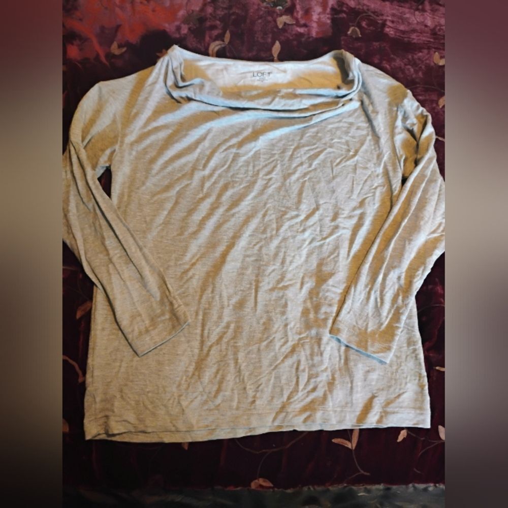 LOFT Gray Women's Top
